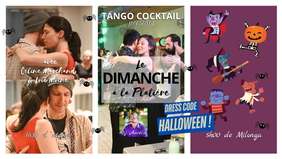 Dimanche À La Platière — Milonga d'Halloween poster