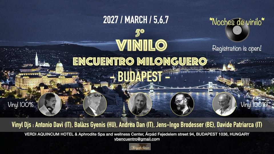 5° Vinilo Encuentro Milonguero — Budapest poster