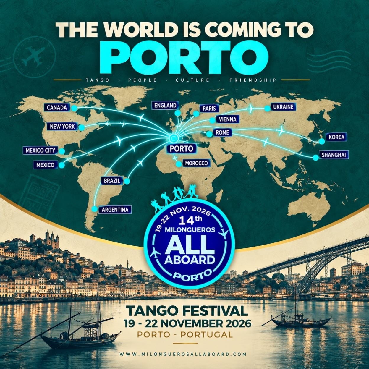 Milongueros All Aboard Porto 2026 poster