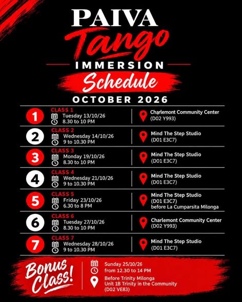 Paiva Tango Immersion — Class 6 poster