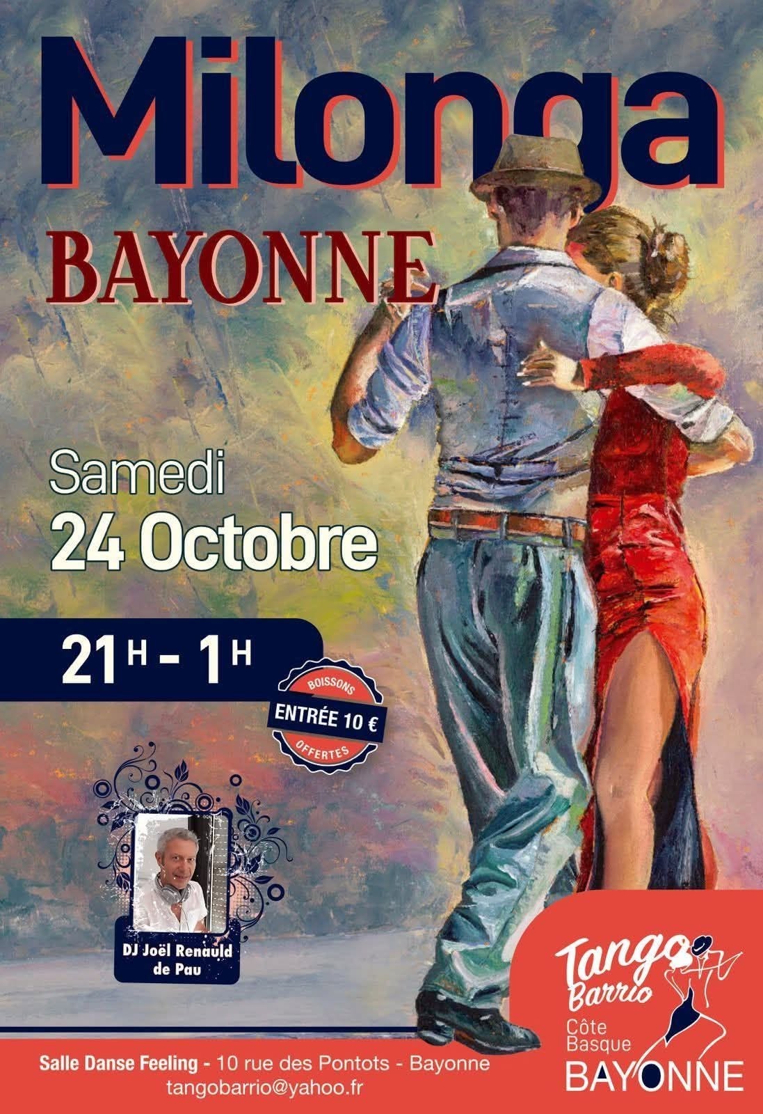 Milonga Bayonne poster