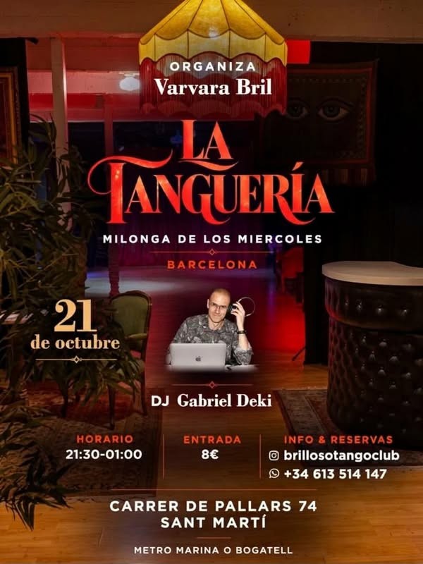 La Tanguería — Milonga de los Miércoles poster