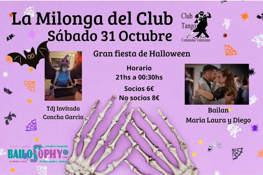 La Milonga del Club — Gran Fiesta de Halloween poster