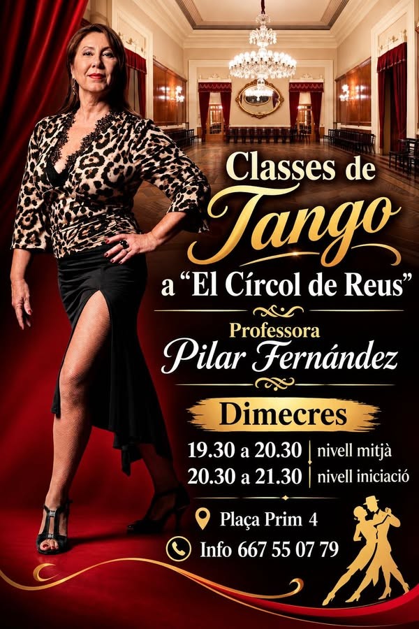 Classes de Tango a El Círcol de Reus poster