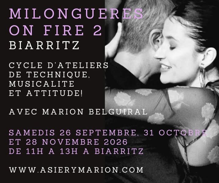 MILONGUERES ON FIRE 2 — Atelier du 31 octobre poster