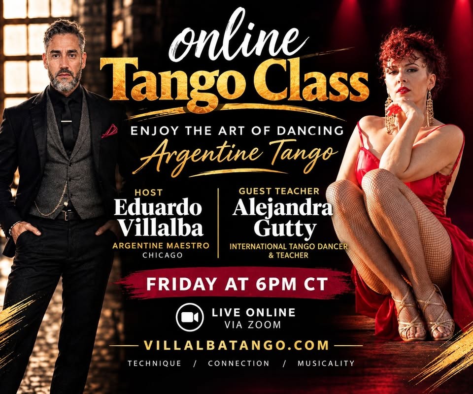 Online Argentine Tango Class with Alejandra Gutty poster
