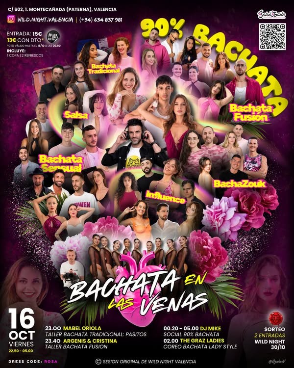 Bachata En Las Venas — Sala Vinilo poster