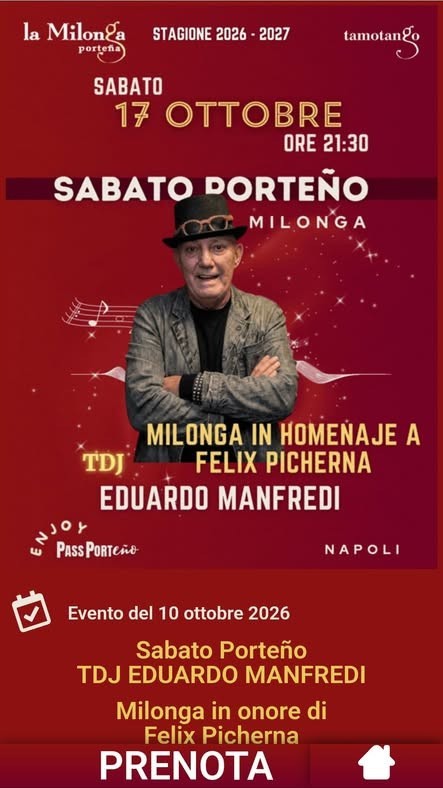Sabato Porteño — TDJ Eduardo Manfredi poster