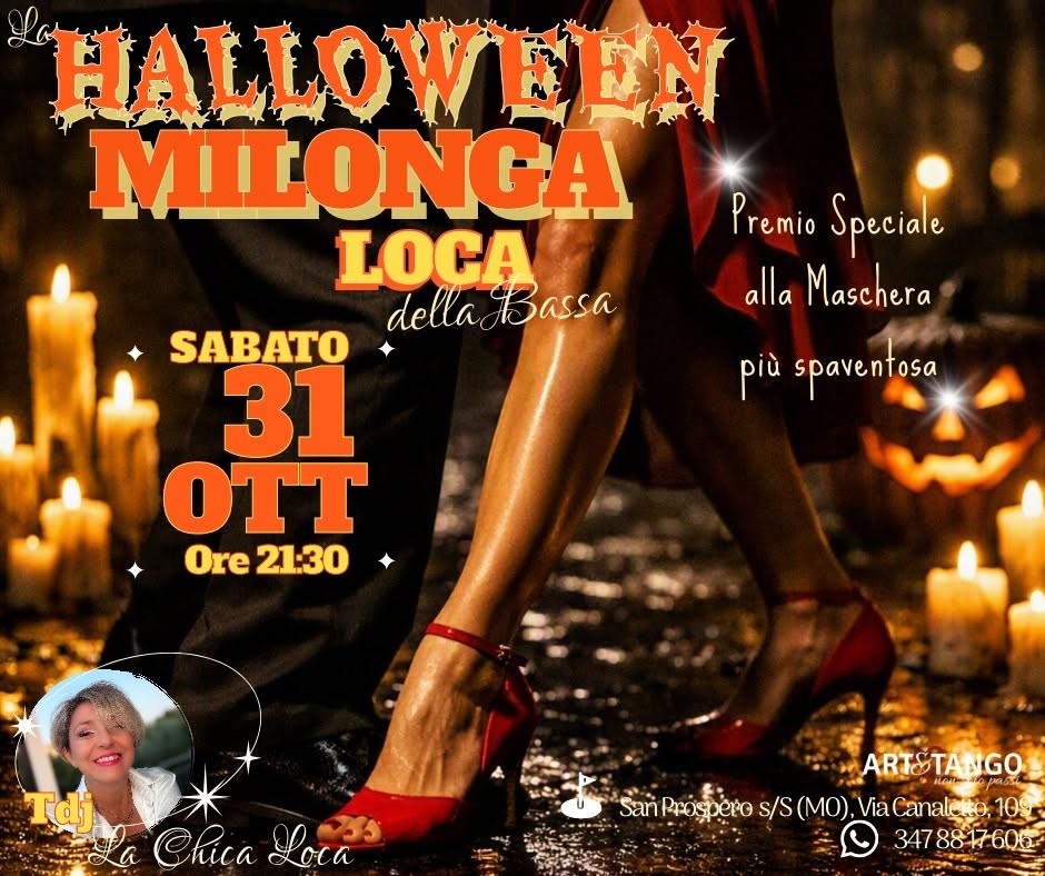 La Halloween Milonga Loca della Bassa poster