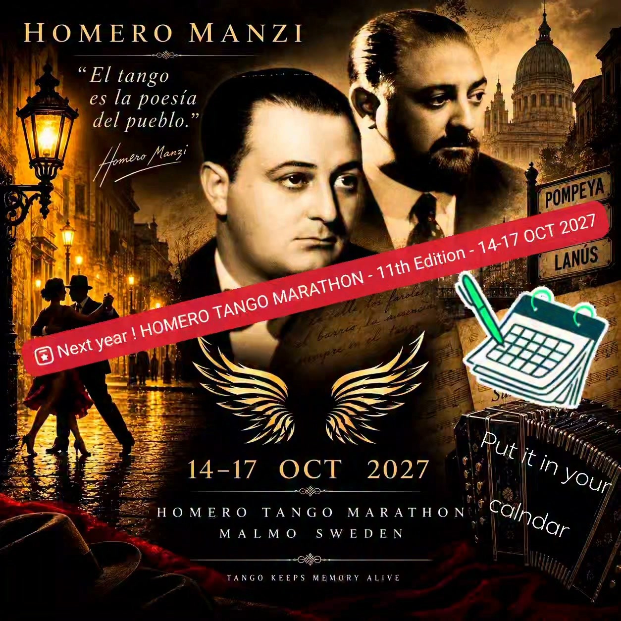 Homero Tango Marathon — 11th Edition poster