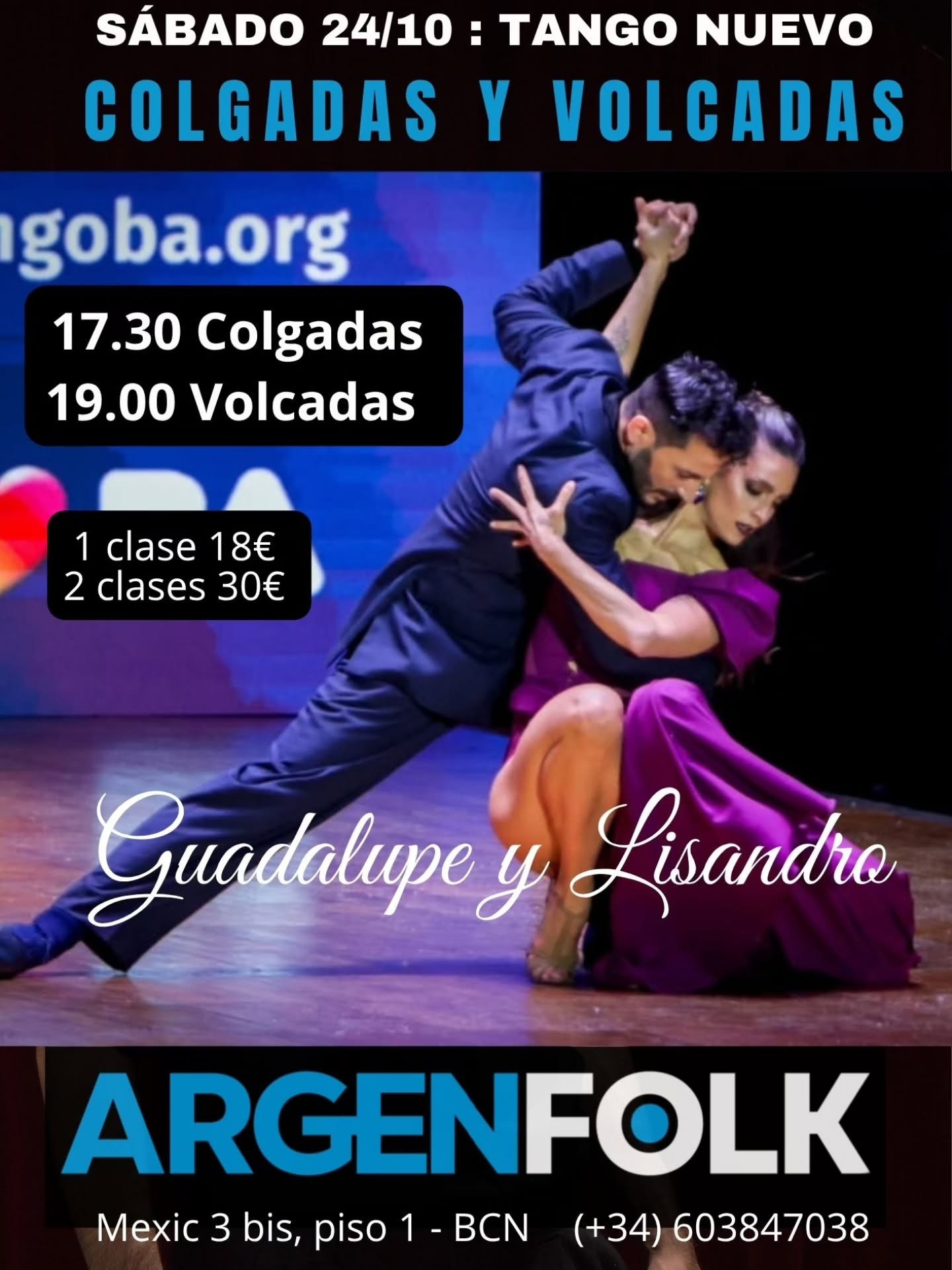 Clase especial de Colgadas y Volcadas con Guadalupe y Lisandro poster