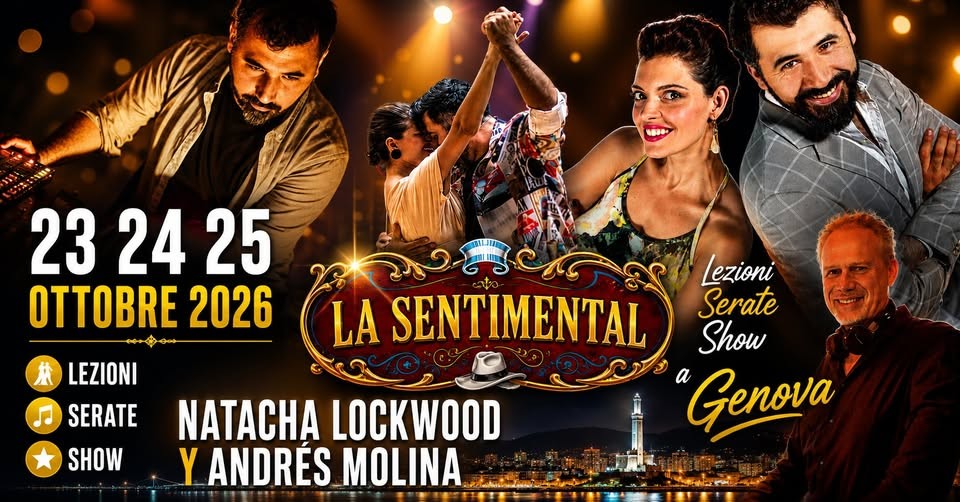 Milonga con Natacha Lockwood y Andrés Molina — La Sentimental (venerdì) poster