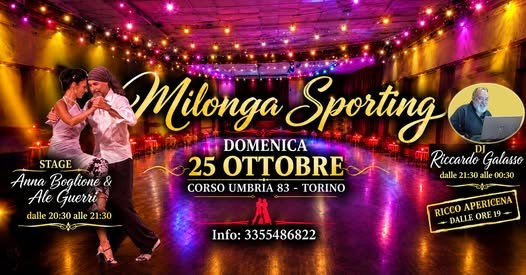 Milonga Sporting poster