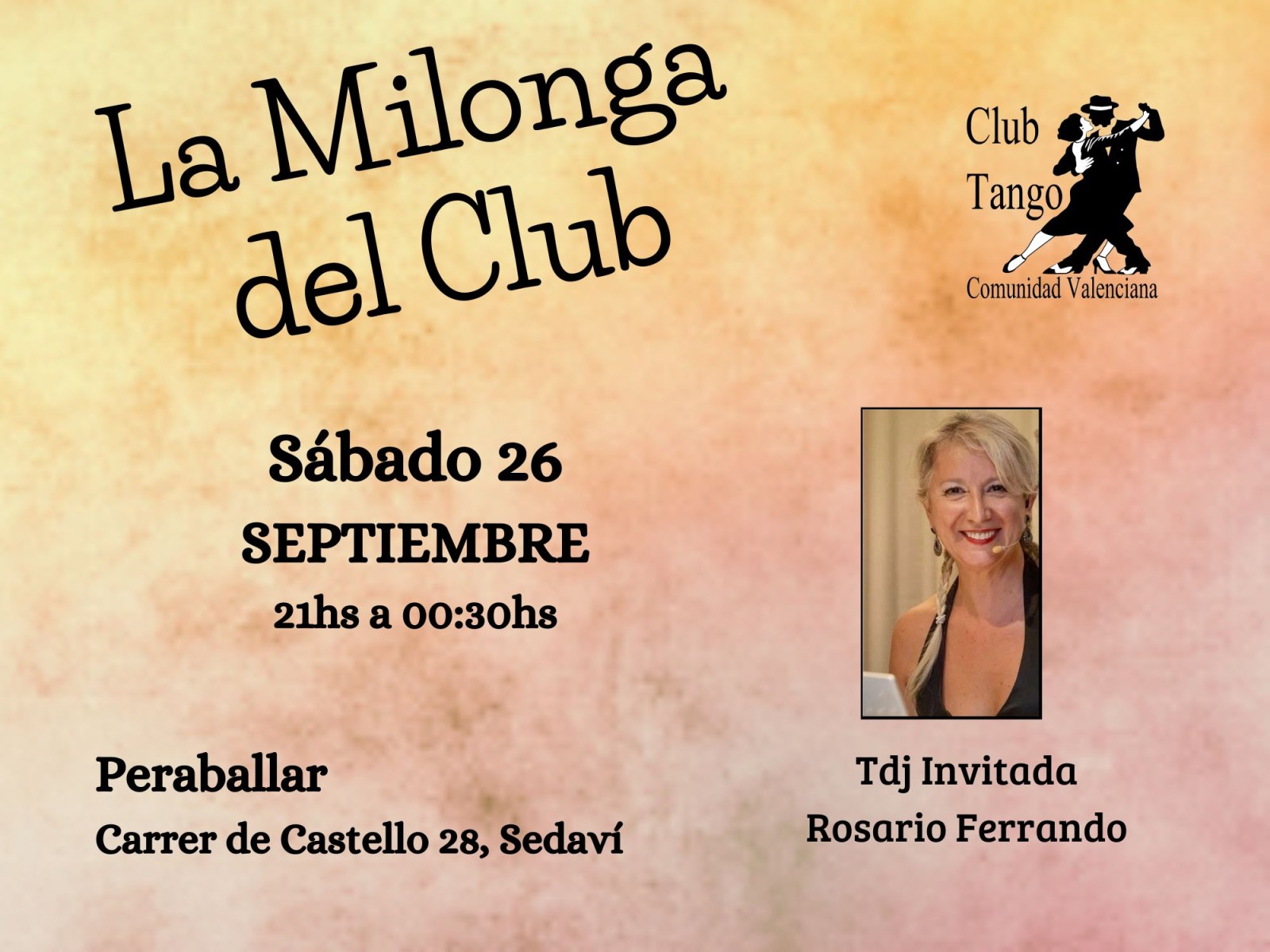 Milonga del Club poster