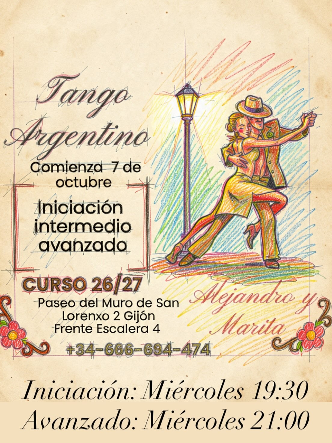 Clases de Tango Argentino — Alejandro y Marita (Gijón) poster