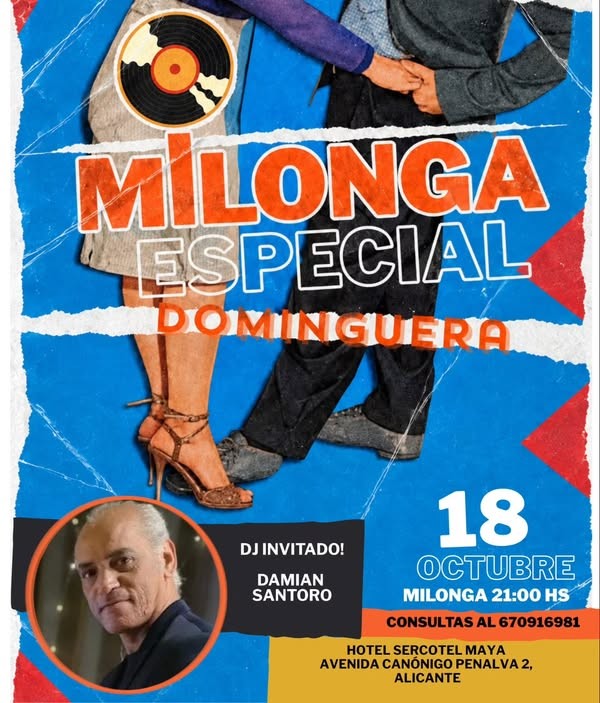 Milonga Especial Dominguera en El Maya poster