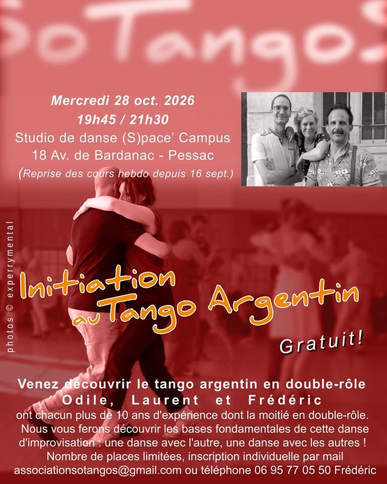 Initiation au Tango Argentin poster