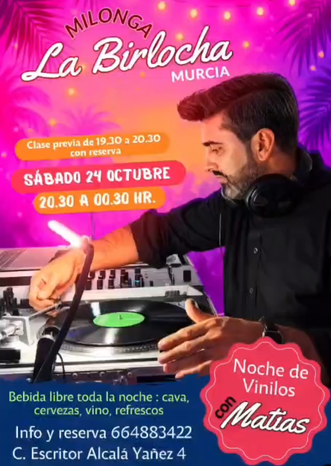 Milonga La Birlocha — Noche de Vinilos con Matias poster