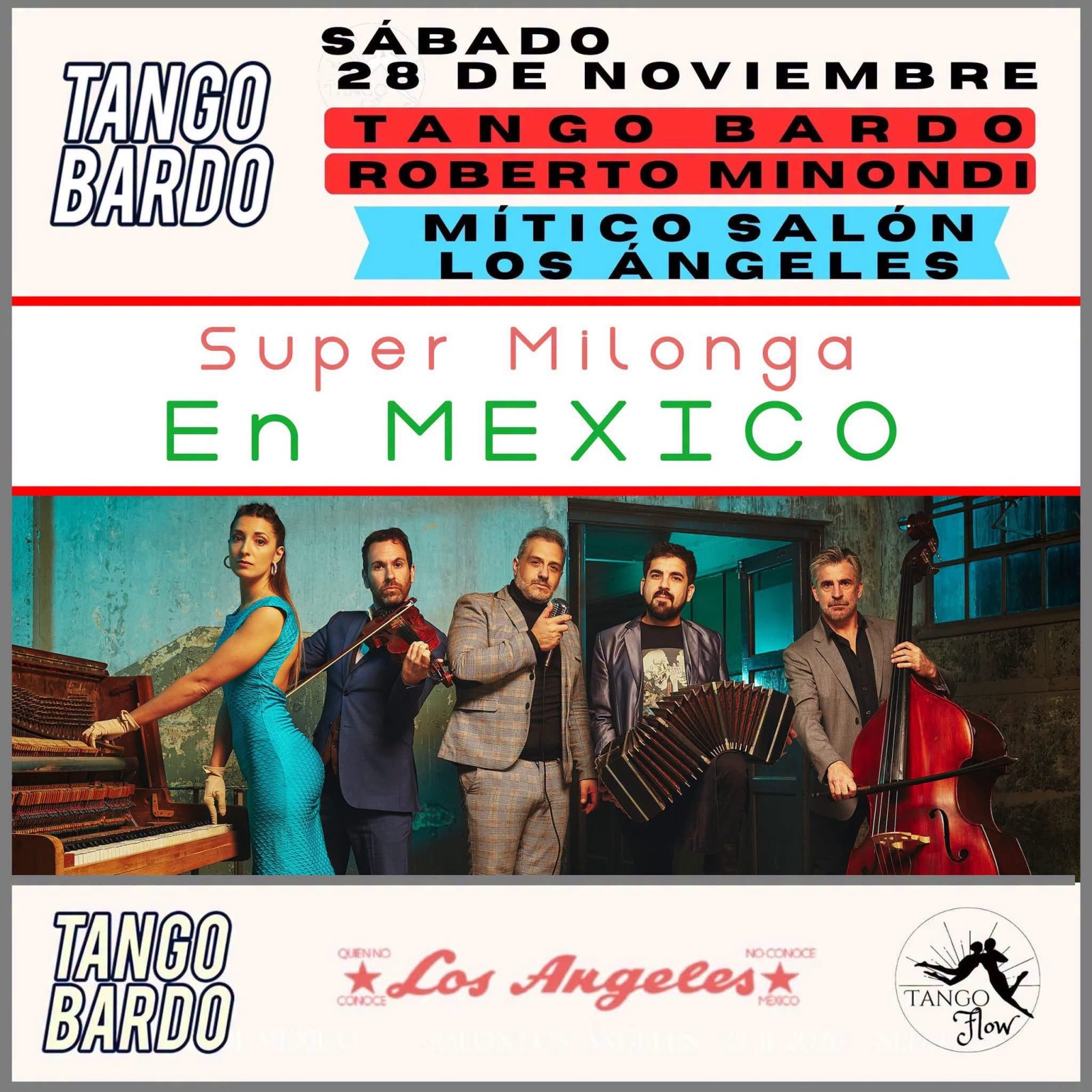 Súper Milonga — Tango Bardo en el Mítico Salón Los Ángeles poster