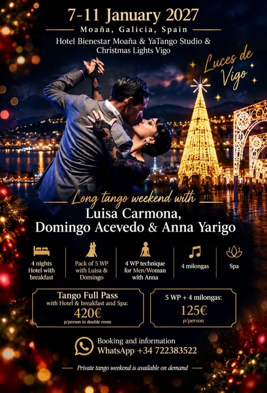 Long Tango Weekend in Moaña — Luisa Carmona, Domingo Acevedo & Anna Yarigo poster