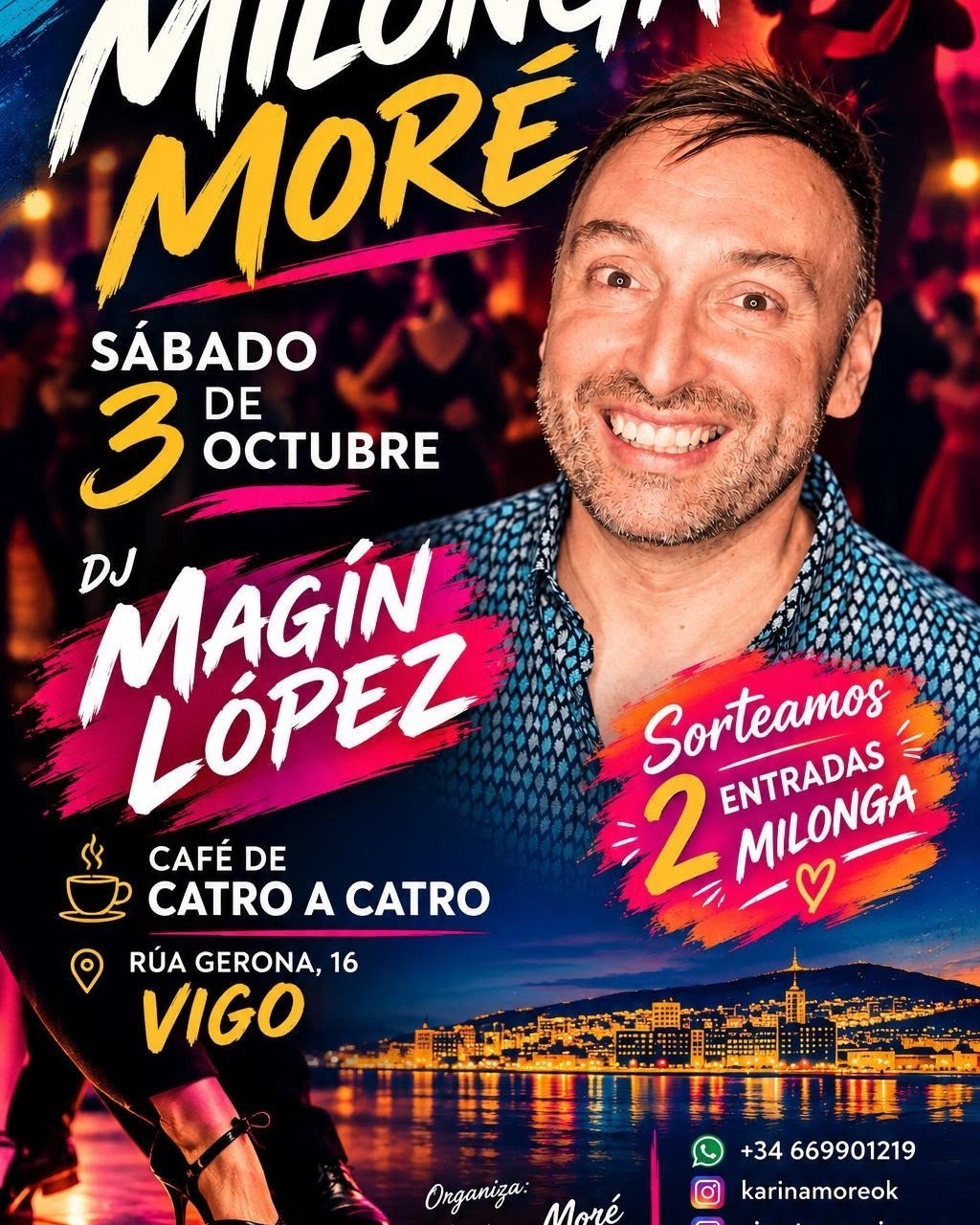Milonga MORÉ (Vigo) — sábado 3 de octubre poster