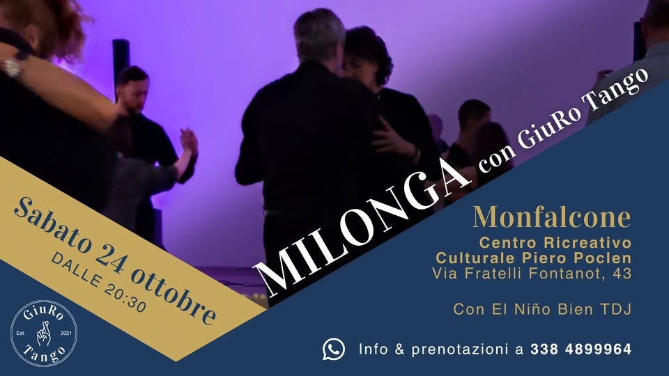 Milonga con GiuRo Tango | Monfalcone poster