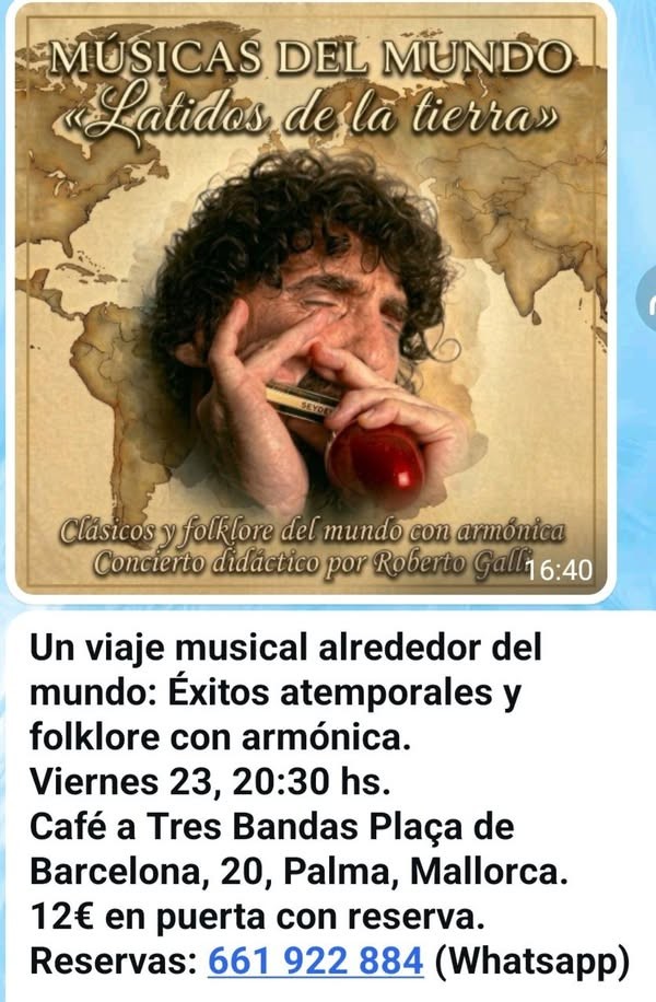 Músicas del Mundo «Latidos de la tierra» poster