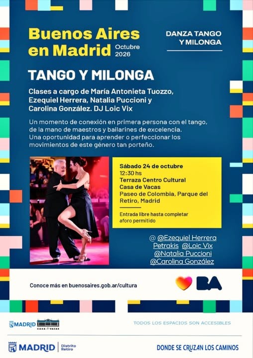 Milonga en el Parque del Retiro — Buenos Aires en Madrid poster