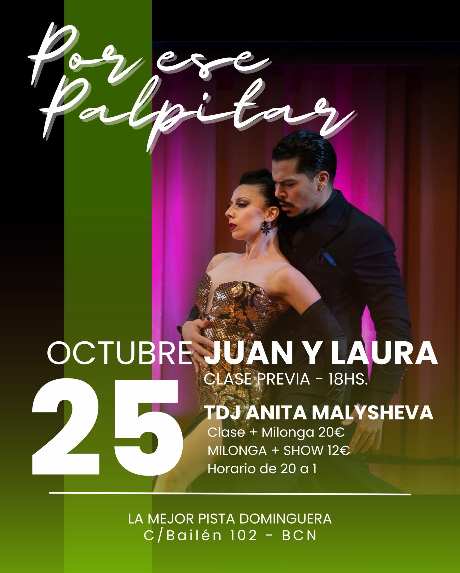 Por Ese Palpitar — Noche Especial con Laura Castiñeira y Juan Cabral poster