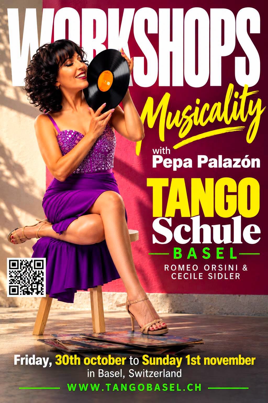 Pepa Palazón Musicality Workshops — Basel poster