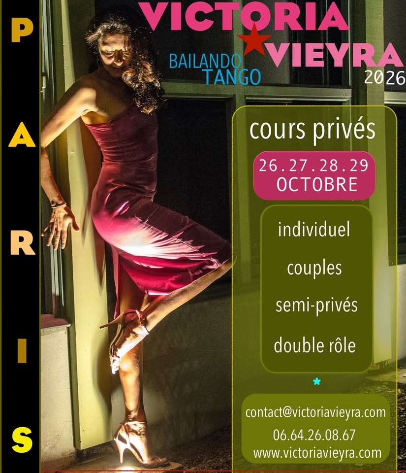 Cours privés de tango avec Victoria Vieyra — Paris poster