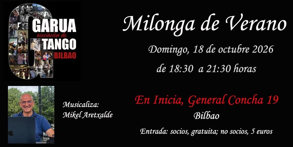Milonga de Garua en Bira Kultura poster