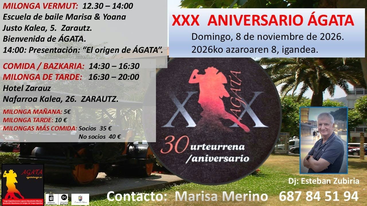XXX Aniversario ÁGATA poster