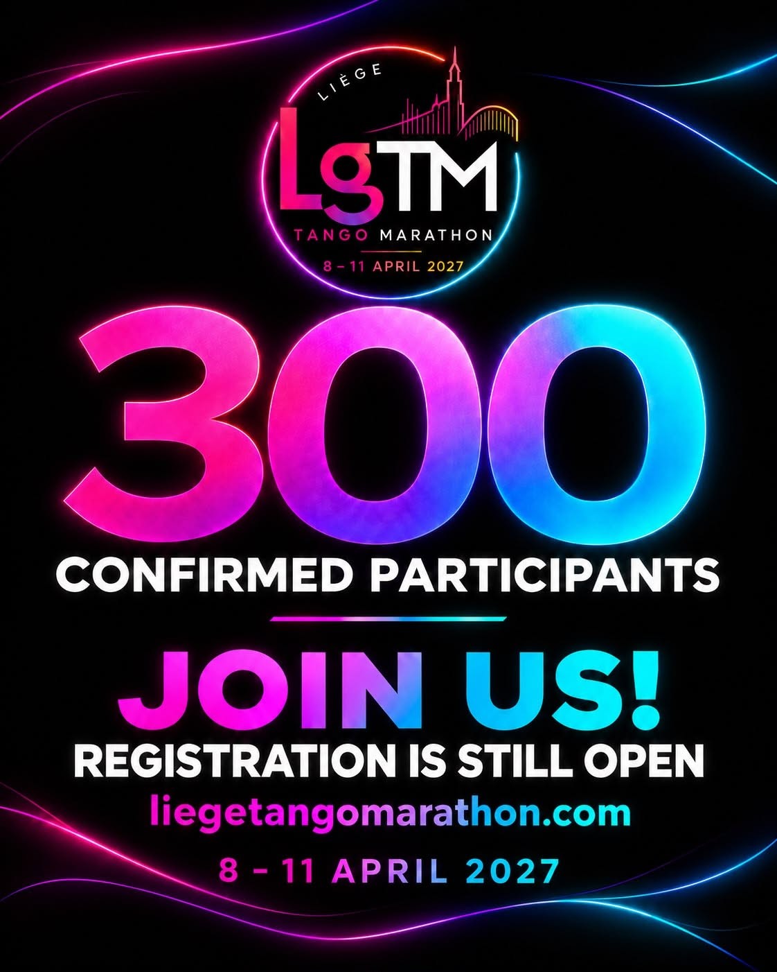 LgTM Tango Marathon — Liège poster