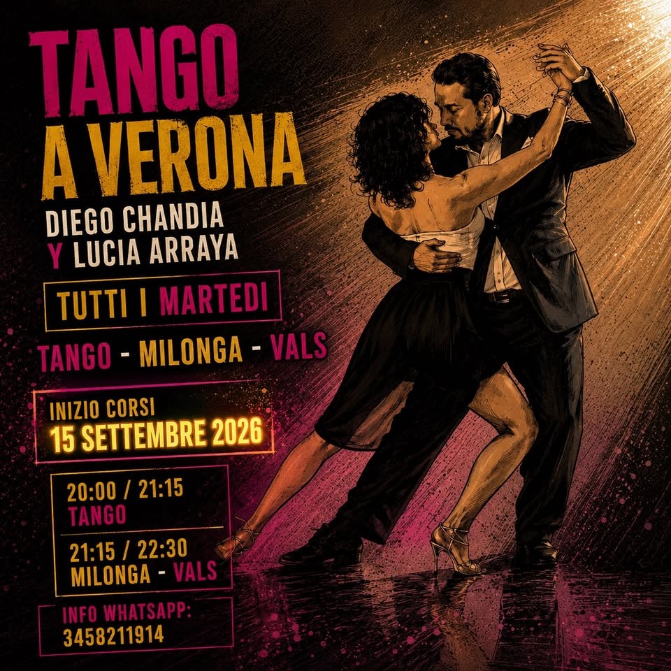Corso di Tango Argentino 2026/2027 — Verona poster