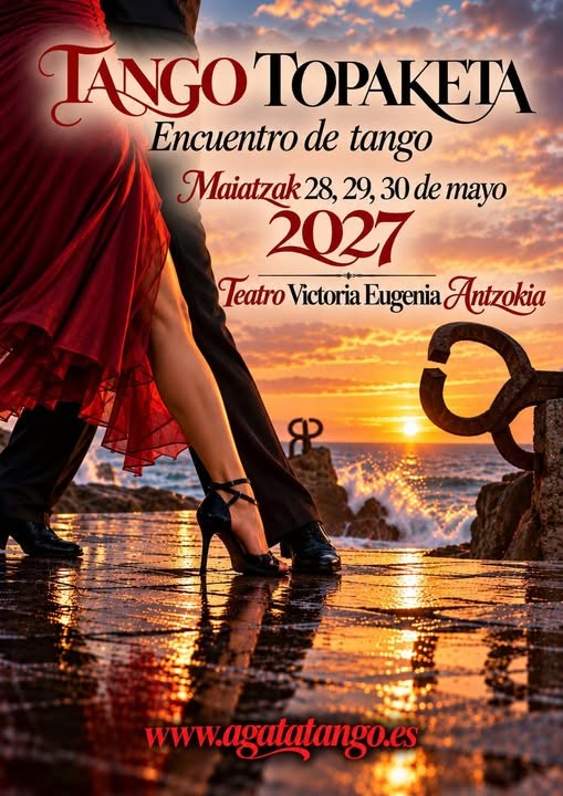 TANGO TOPAKETA — Encuentro de tango en Donostia-San Sebastián poster