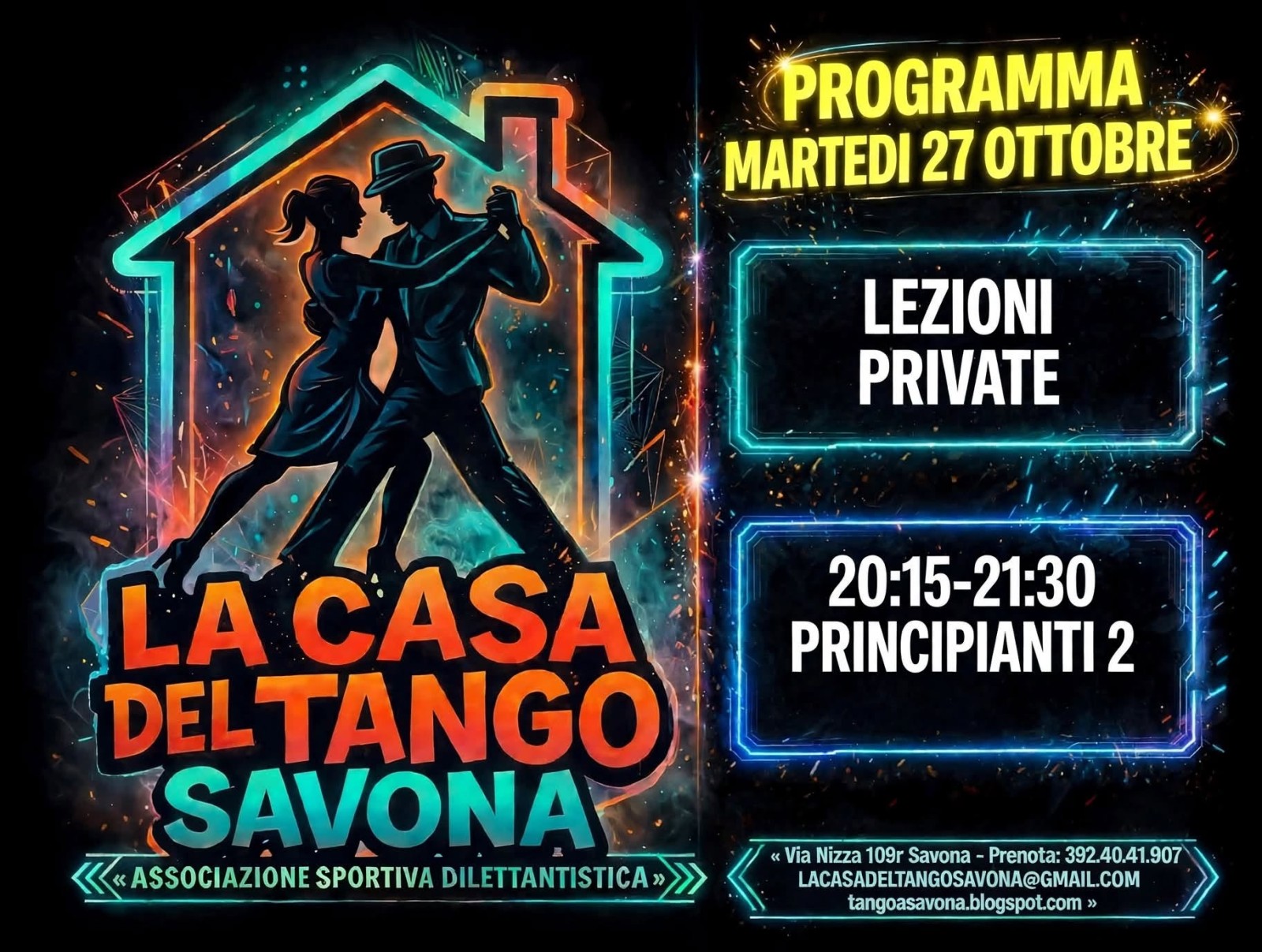 Clase de Tango — Principianti 2 (La Casa del Tango Savona) poster