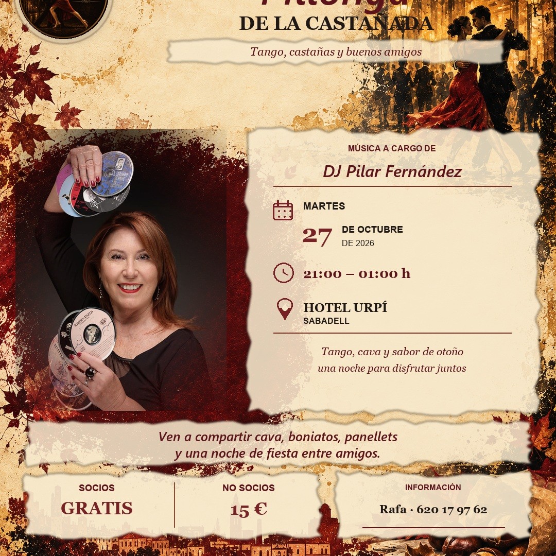 Milonga de la Castañada poster