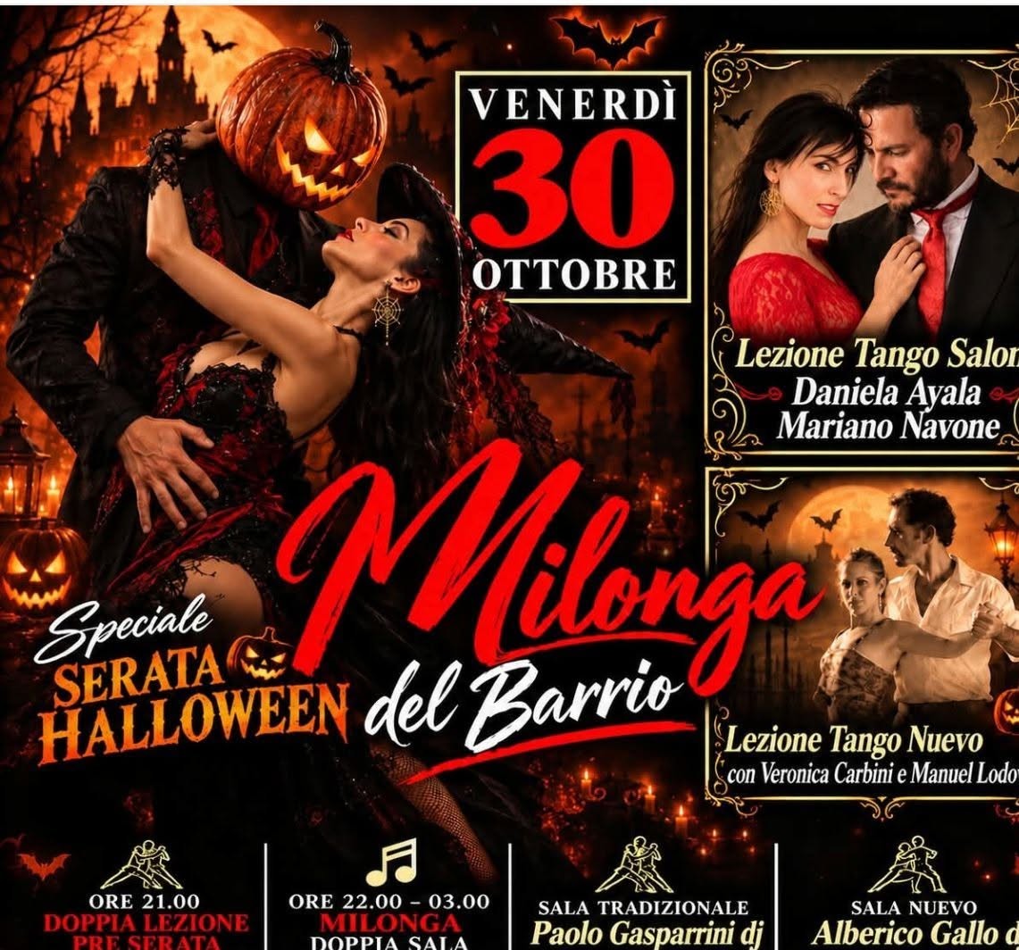 Milonga del Barrio — Speciale Serata Halloween poster