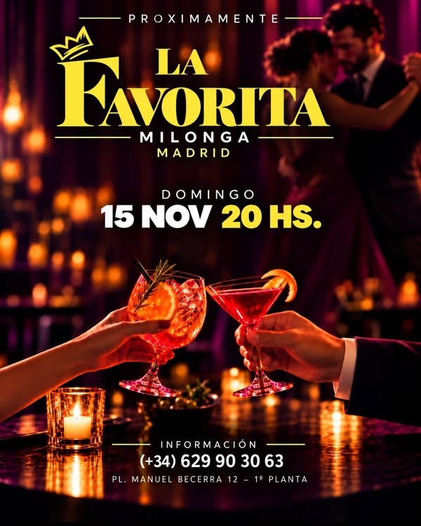 La Favorita Milonga Madrid poster