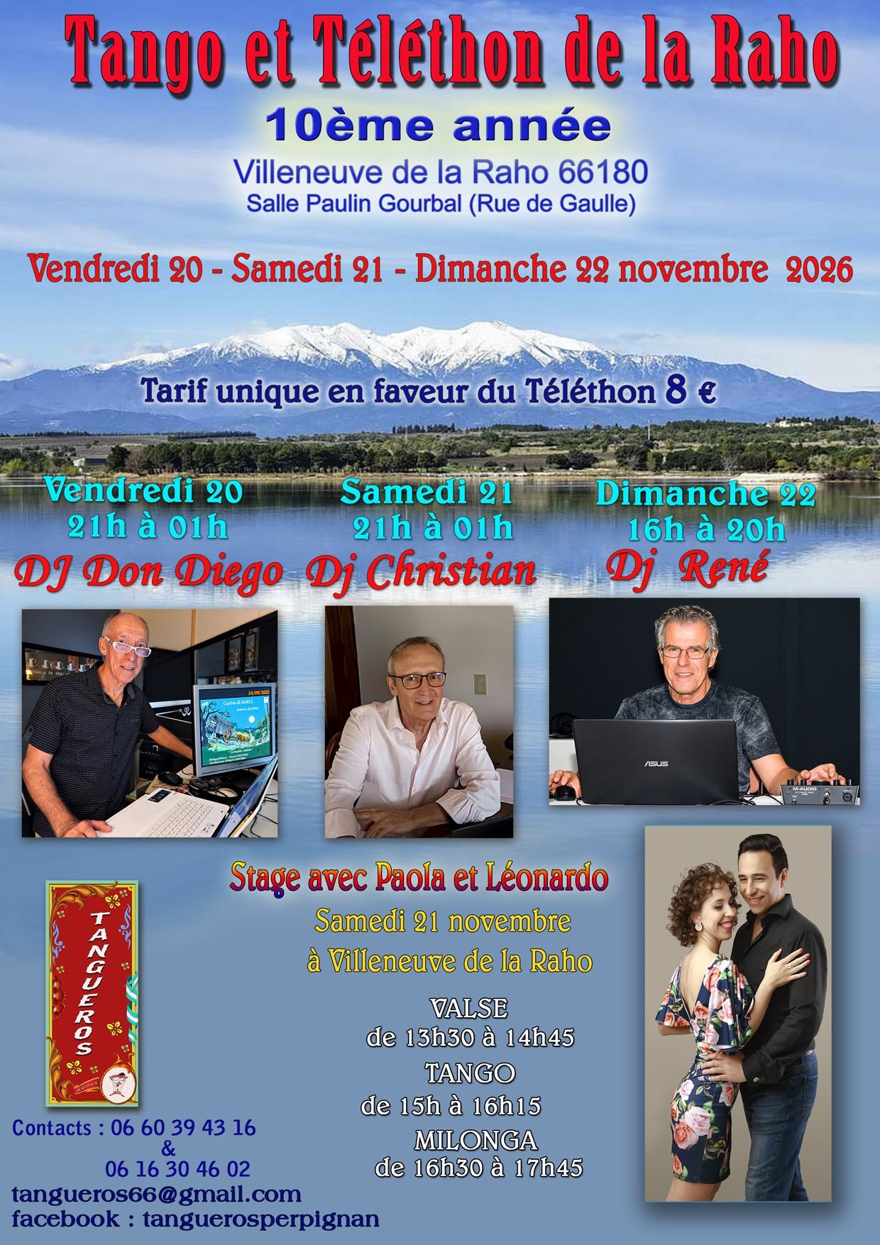 Tango Téléthon de la Raho poster