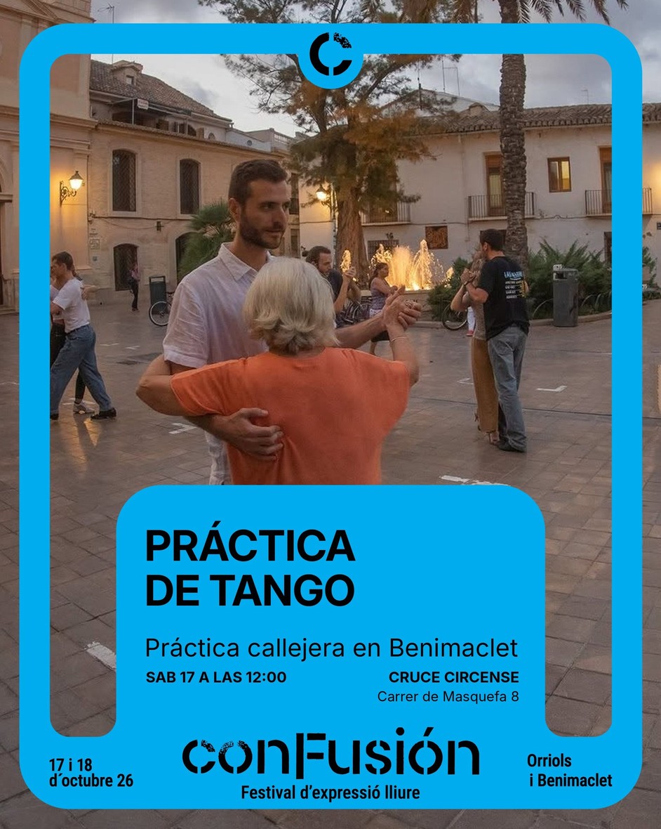 Práctica de Tango – Práctica callejera en Benimaclet poster