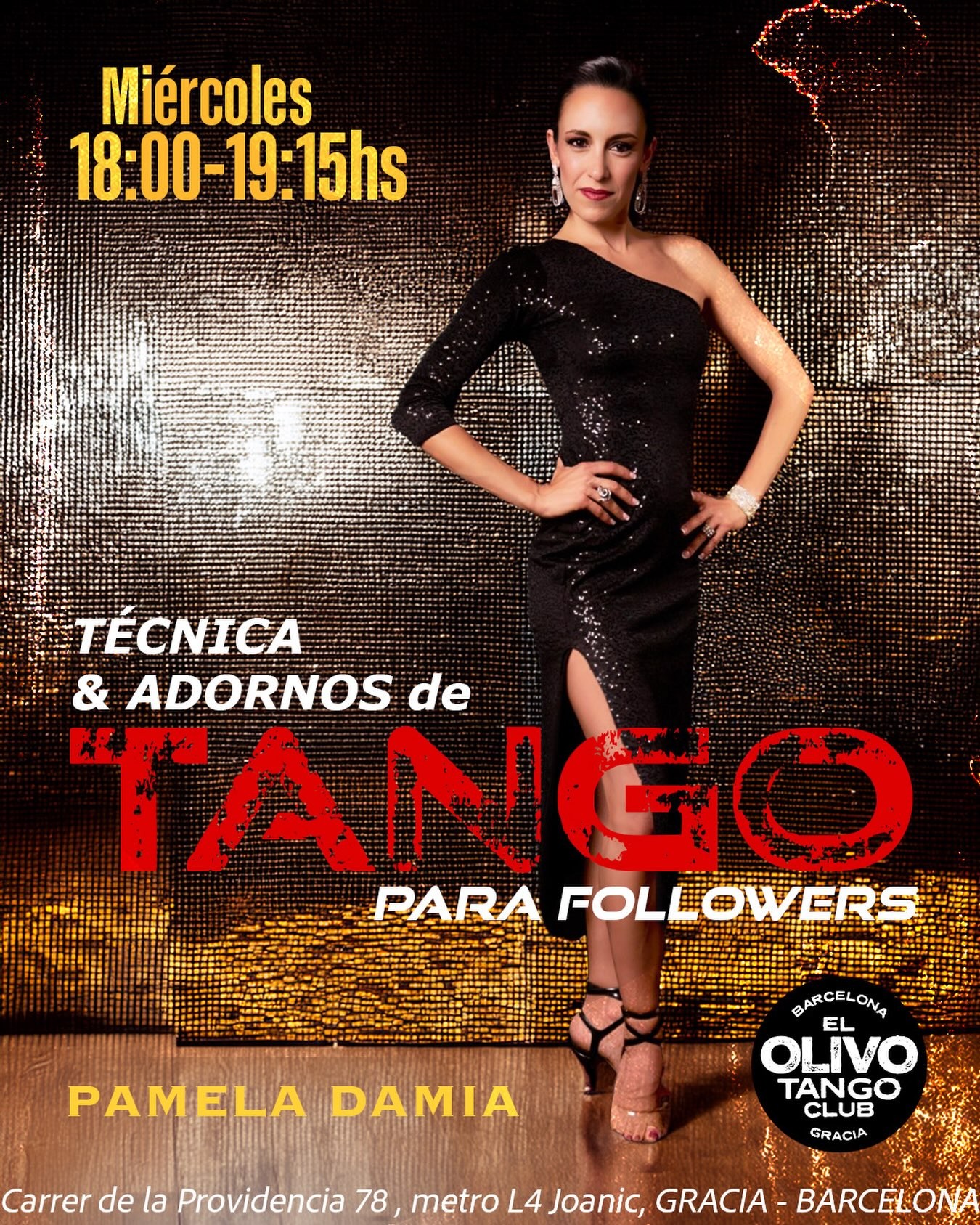 Técnica & Adornos de Tango para followers — Pamela Damia poster
