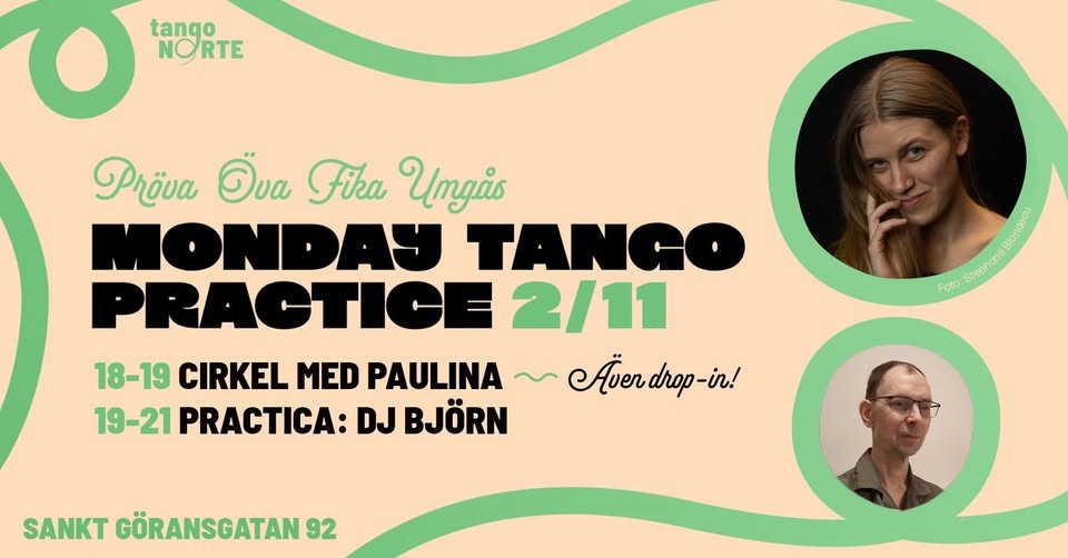 Monday Tango Practice — Cirkel med Paulina poster
