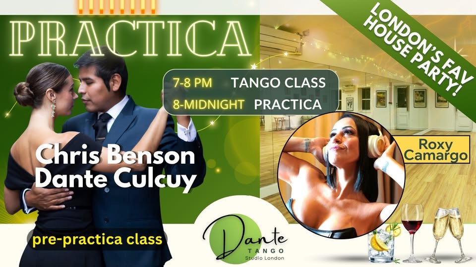 Thursday Practica at Dante Tango Studio poster