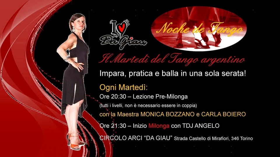 Noche de Tango al Da Giau — Il Martedì del Tango Argentino a Torino poster
