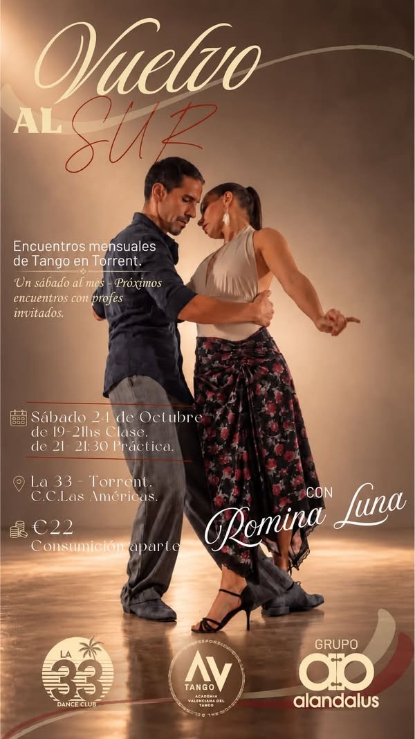 Vuelo al Sur — Clase y práctica de tango en Torrent poster