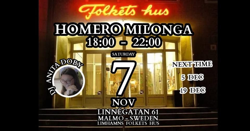 Homero Milonga — DJ Anita Doby poster
