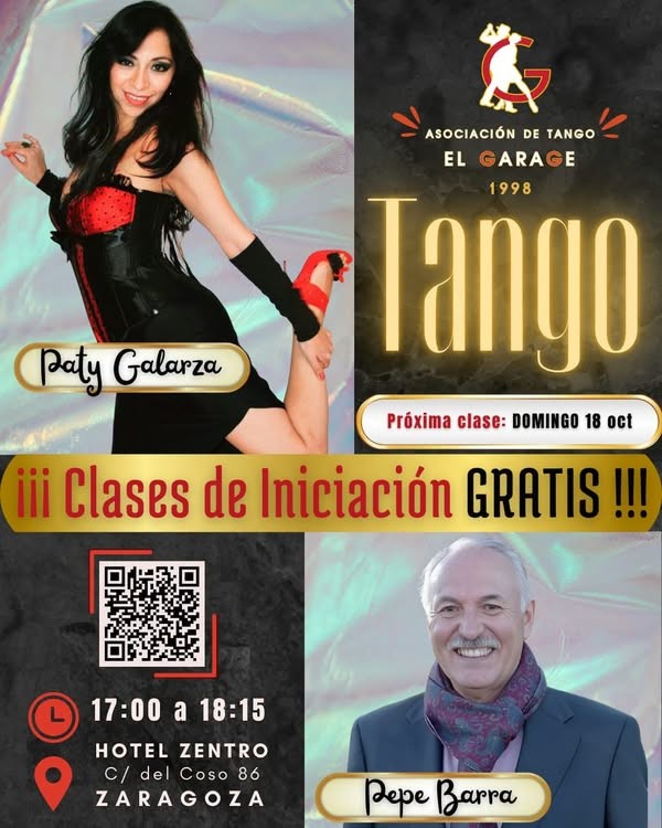 Clases de Iniciación Gratis — El Garage Tango poster