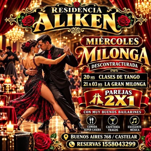 Milonga Descontracturada — Residencia Aliken poster